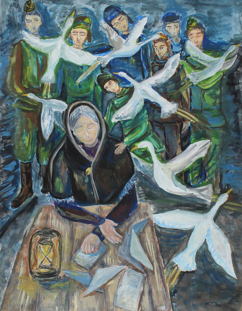 Выставка "Образ защитника Отечества в произведениях молодых художников": живопись