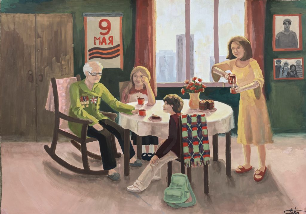 Выставка "Образ защитника Отечества в произведениях молодых художников": живопись