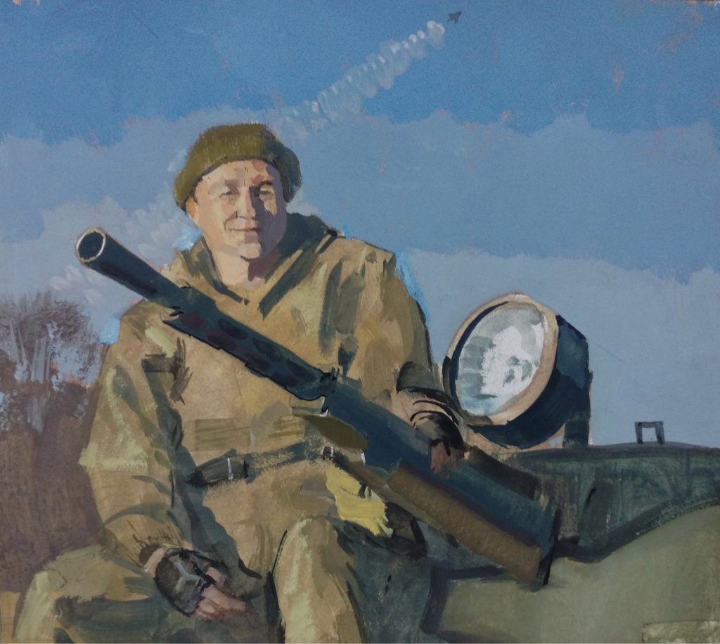Выставка "Образ защитника Отечества в произведениях молодых художников": живопись