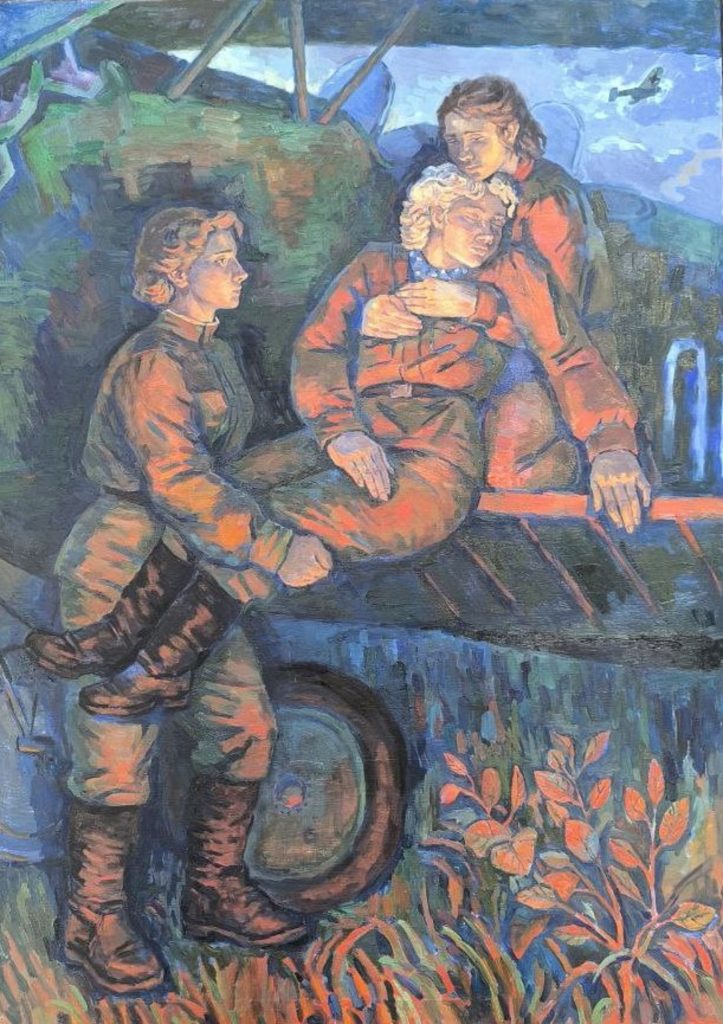 Выставка "Образ защитника Отечества в произведениях молодых художников": живопись