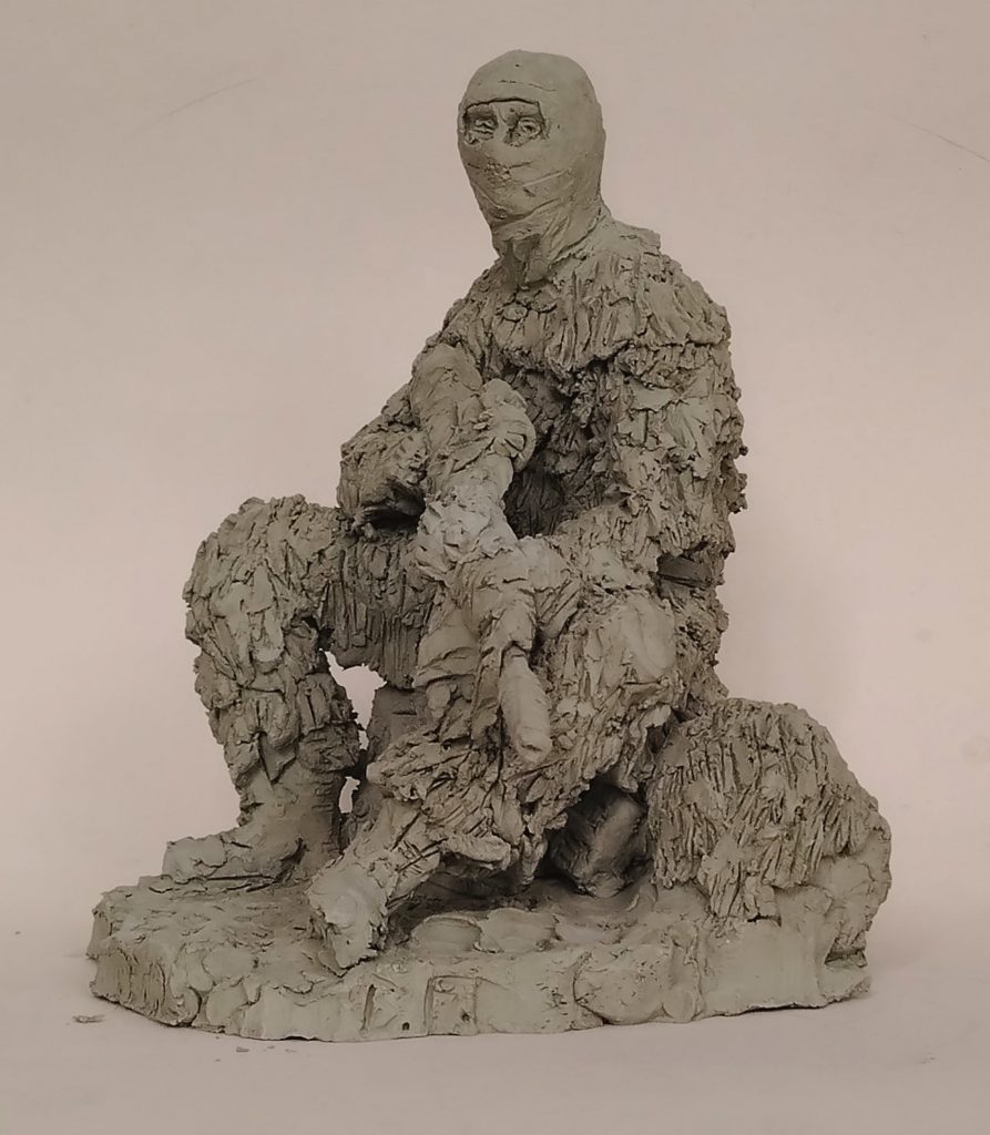 Выставка "Образ защитника Отечества в произведениях молодых художников": скульптура