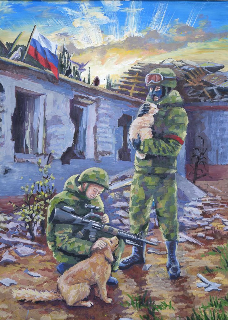 Выставка "Образ защитника Отечества в произведениях молодых художников": живопись