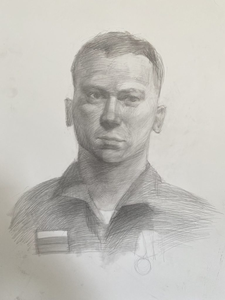 Выставка "Образ защитника Отечества в произведениях молодых художников": графика