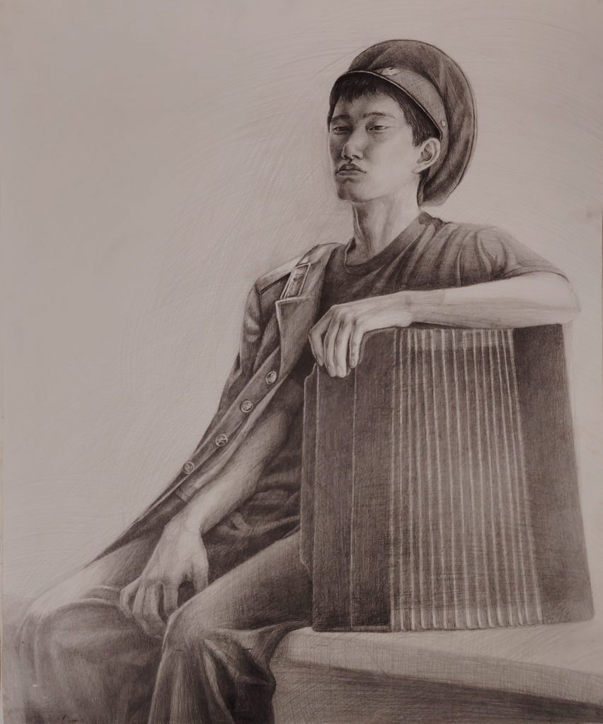 Выставка "Образ защитника Отечества в произведениях молодых художников": графика