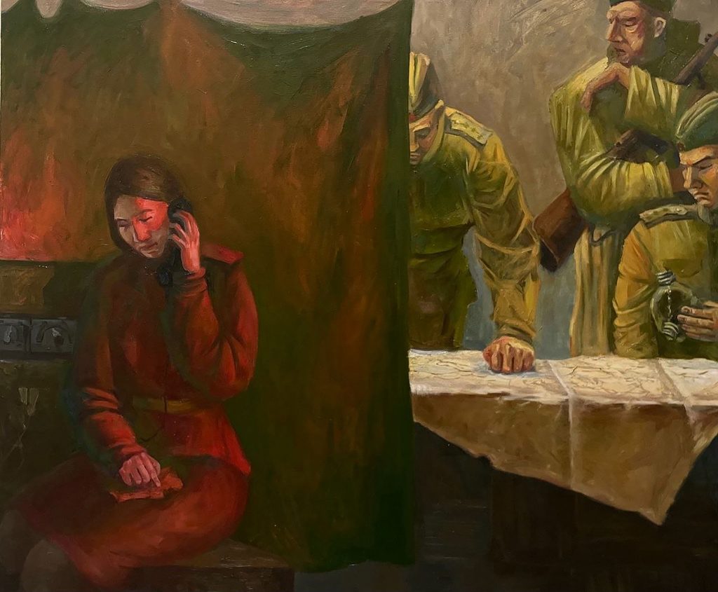 Выставка "Образ защитника Отечества в произведениях молодых художников": живопись