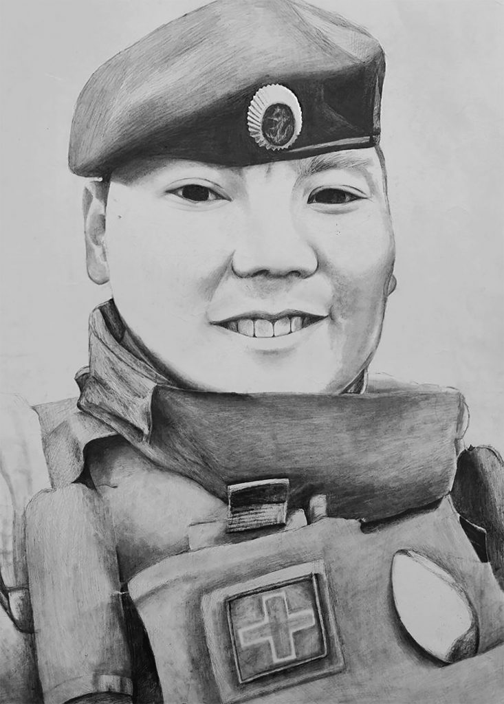 Выставка "Образ защитника Отечества в произведениях молодых художников": графика