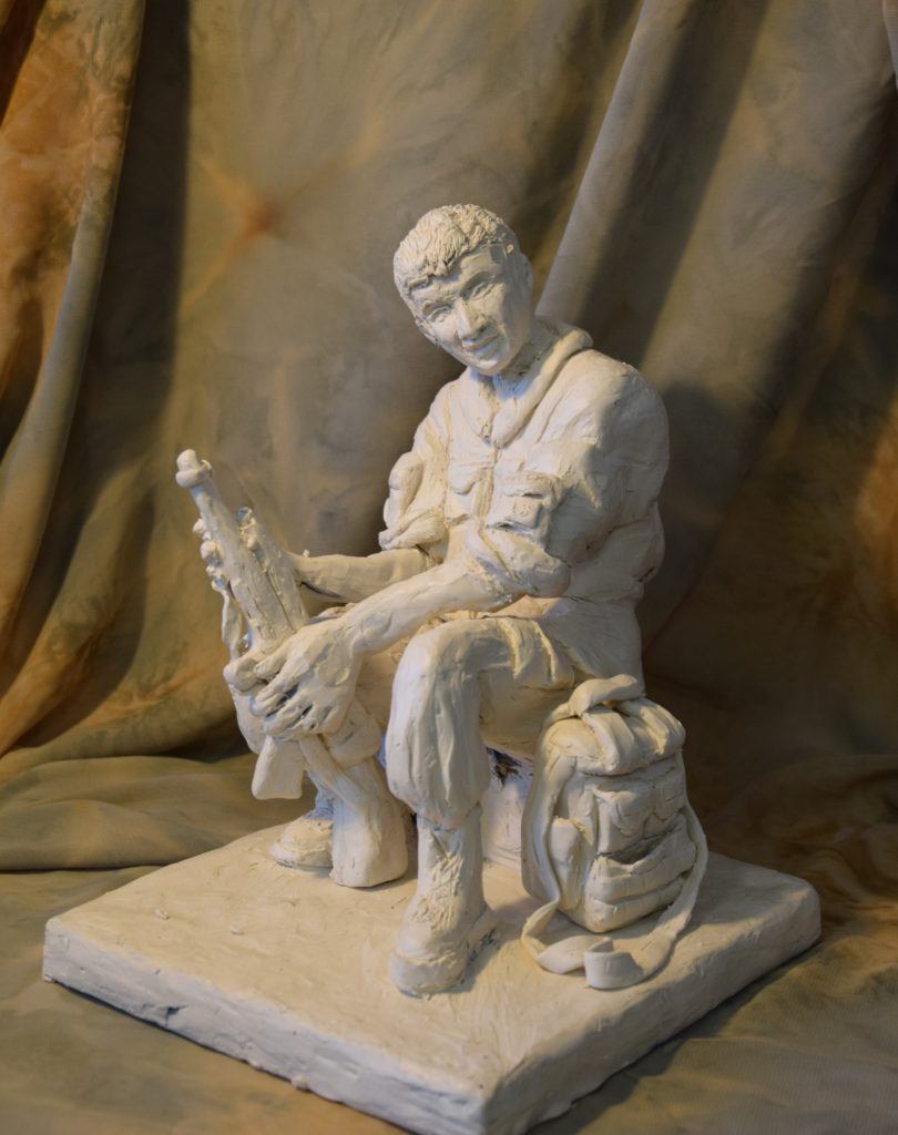 Выставка "Образ защитника Отечества в произведениях молодых художников": скульптура