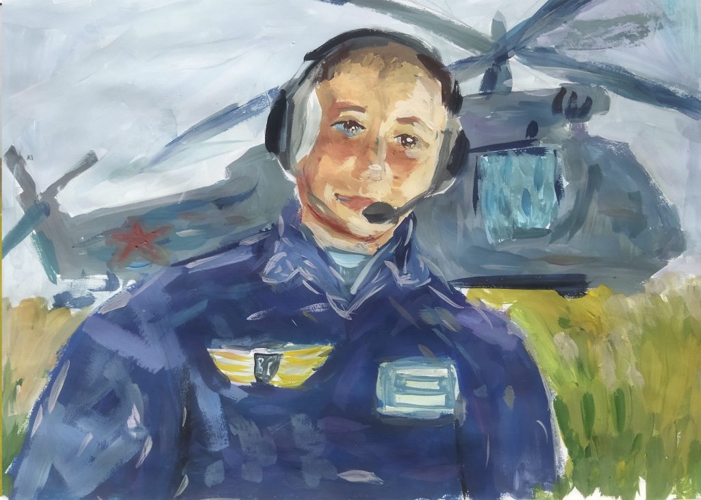 Выставка "Образ защитника Отечества в произведениях молодых художников": живопись