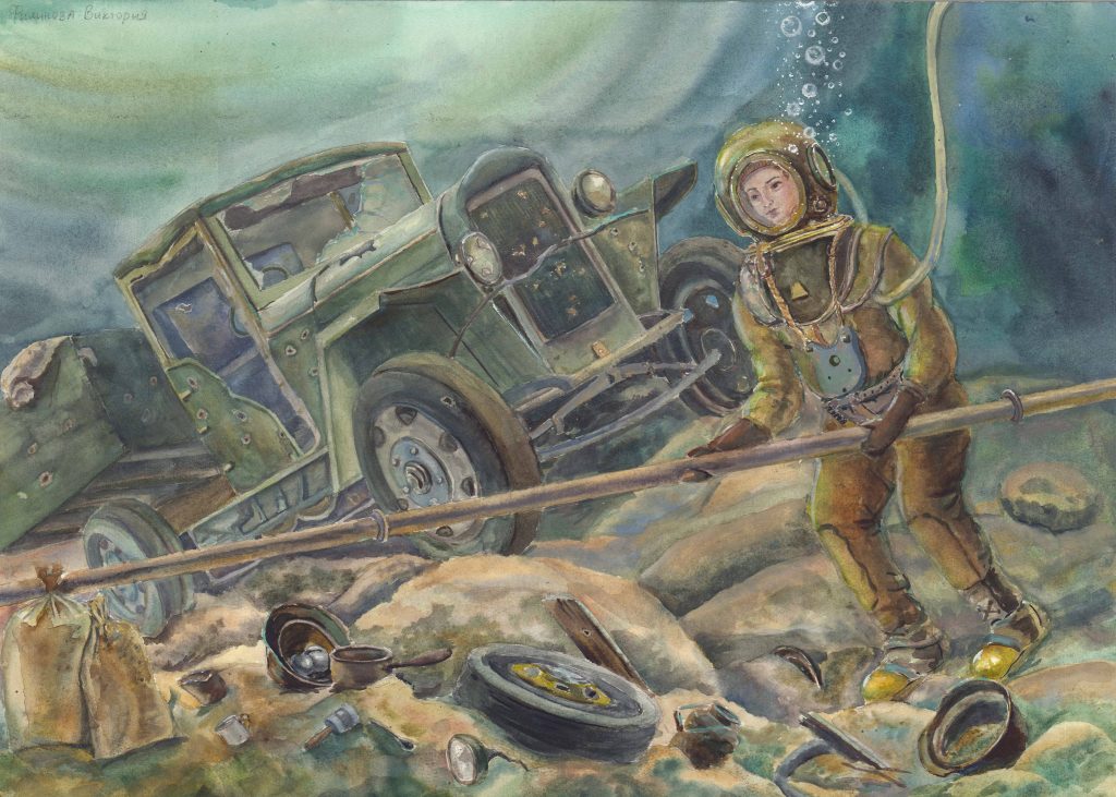 Выставка "Образ защитника Отечества в произведениях молодых художников": живопись