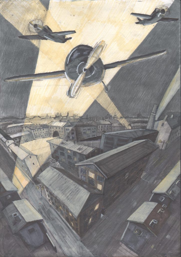 Выставка "Образ защитника Отечества в произведениях молодых художников": графика