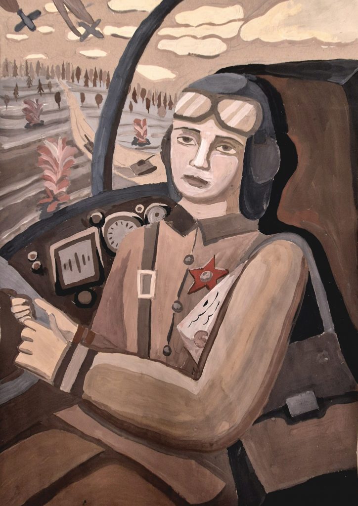 Выставка "Образ защитника Отечества в произведениях молодых художников": графика