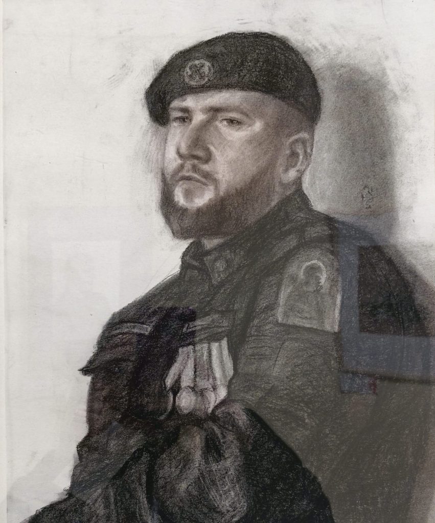 Выставка "Образ защитника Отечества в произведениях молодых художников": графика