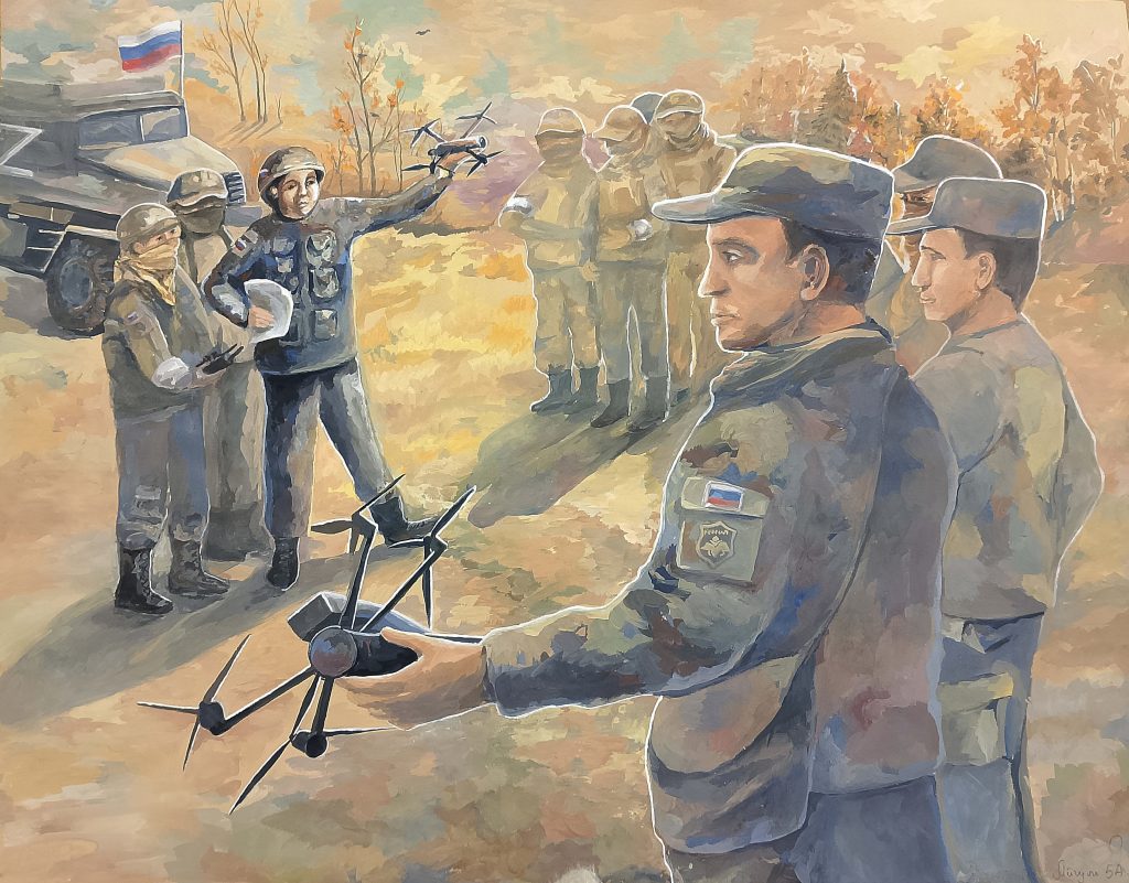 Выставка "Образ защитника Отечества в произведениях молодых художников": живопись