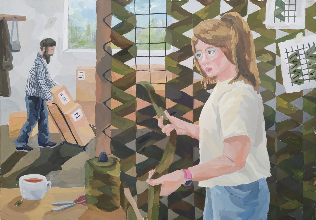 Выставка "Образ защитника Отечества в произведениях молодых художников": живопись