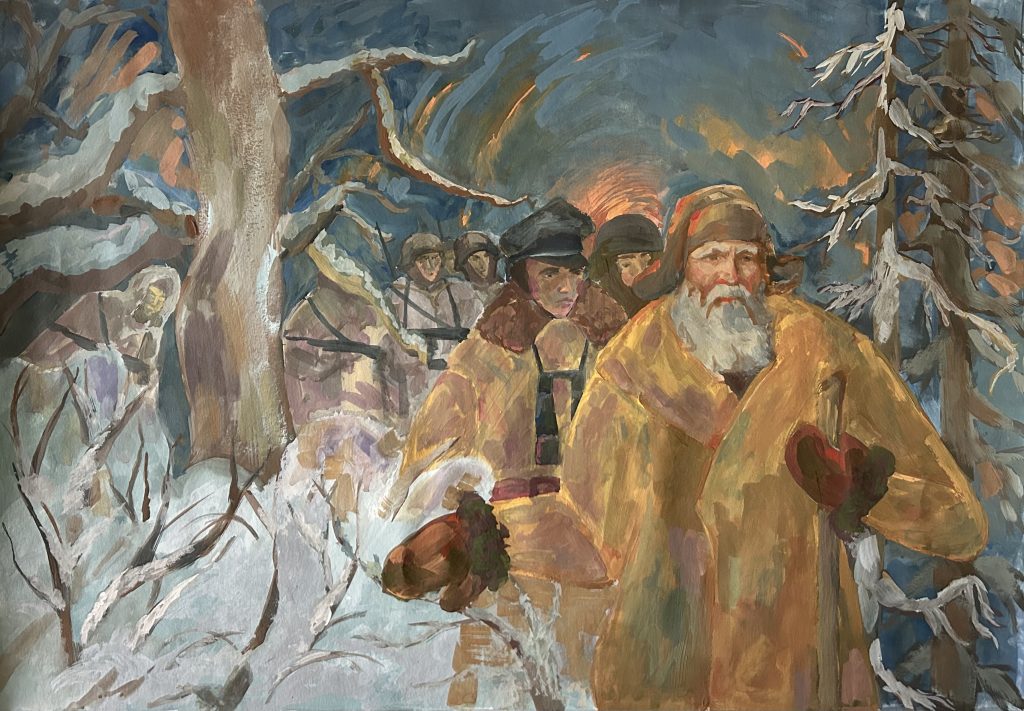 Выставка "Образ защитника Отечества в произведениях молодых художников": живопись