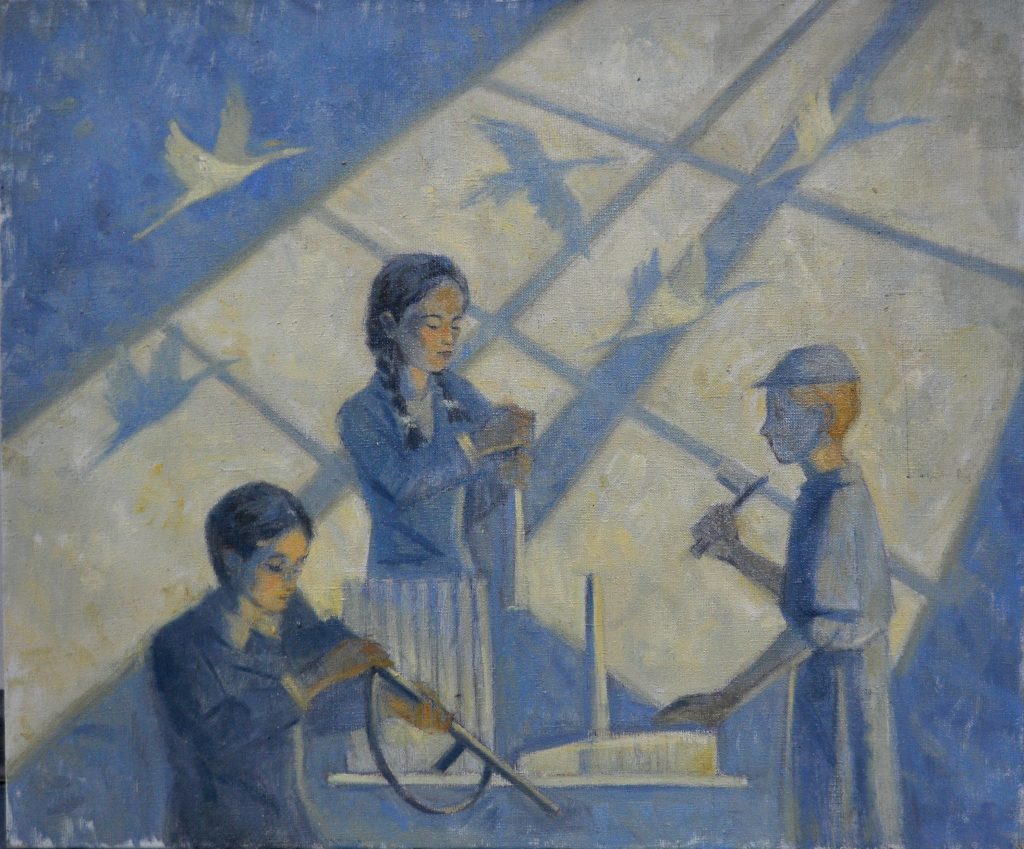 Выставка "Образ защитника Отечества в произведениях молодых художников": живопись