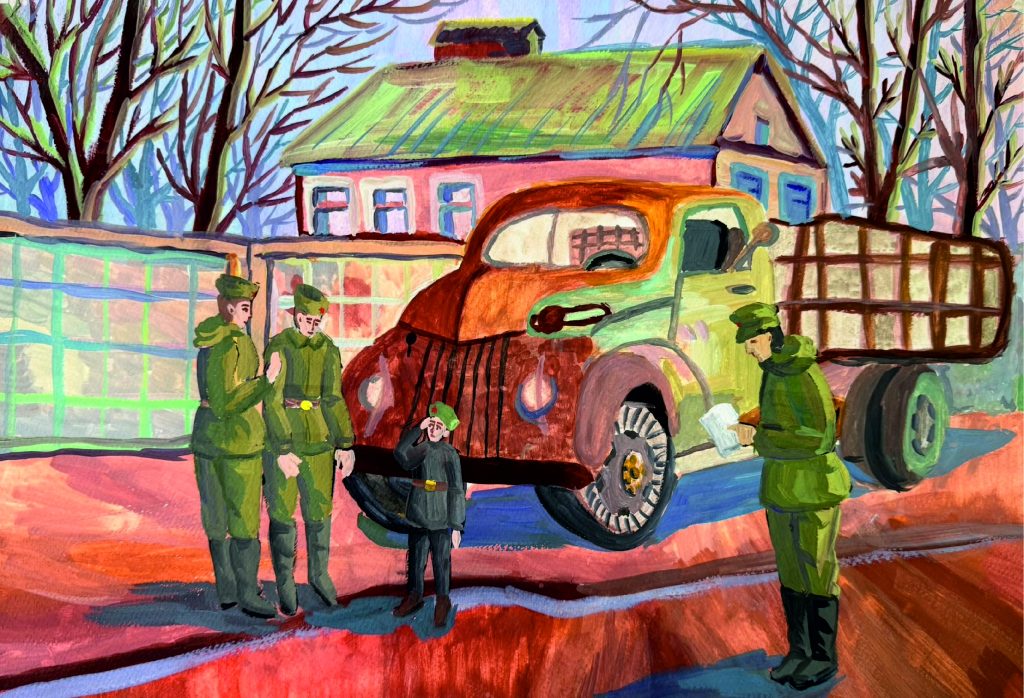 Выставка "Образ защитника Отечества в произведениях молодых художников": живопись