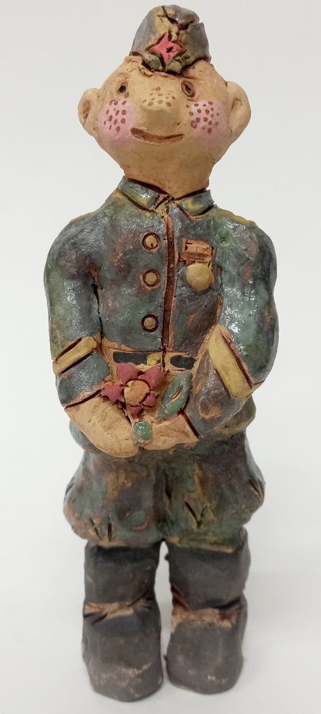 Выставка "Образ защитника Отечества в произведениях молодых художников": скульптура