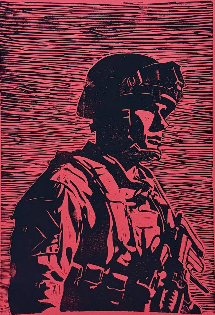 Выставка "Образ защитника Отечества в произведениях молодых художников": графика