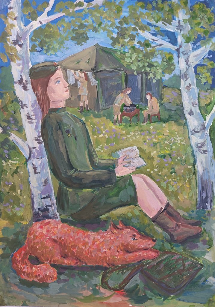 Выставка "Образ защитника Отечества в произведениях молодых художников": живопись