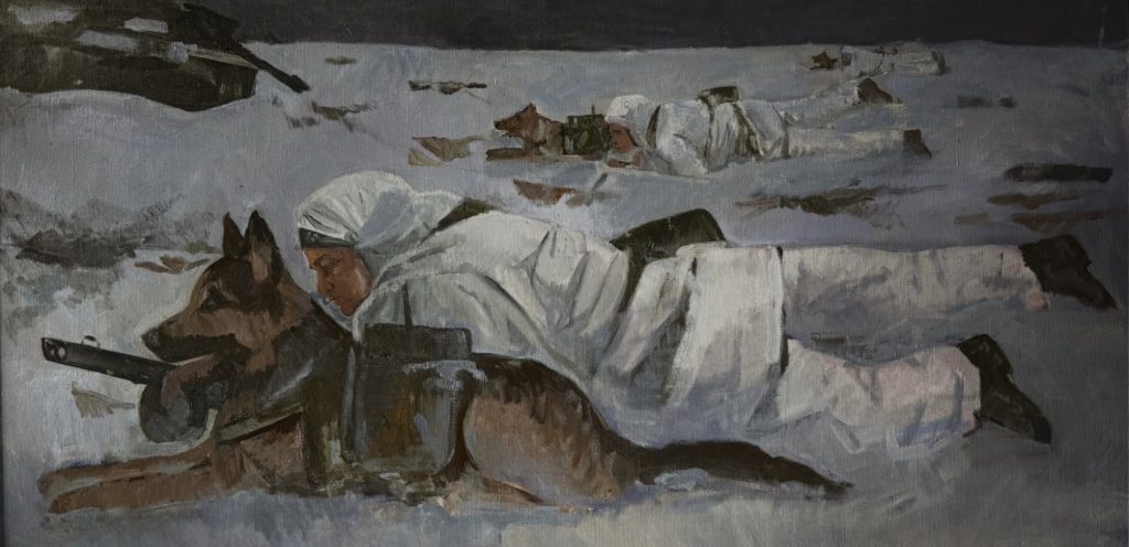 Выставка "Образ защитника Отечества в произведениях молодых художников": живопись