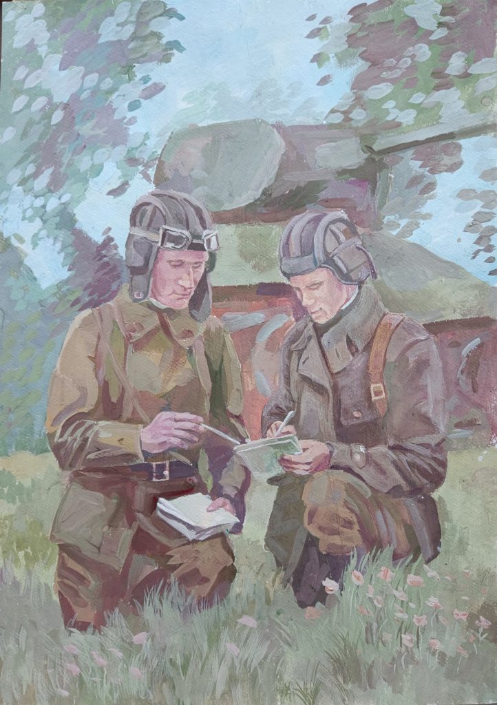 Выставка "Образ защитника Отечества в произведениях молодых художников": живопись