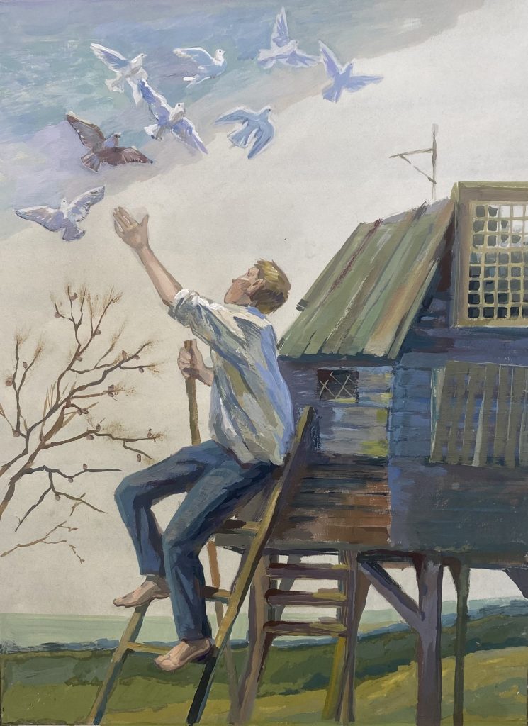 Выставка "Образ защитника Отечества в произведениях молодых художников": живопись