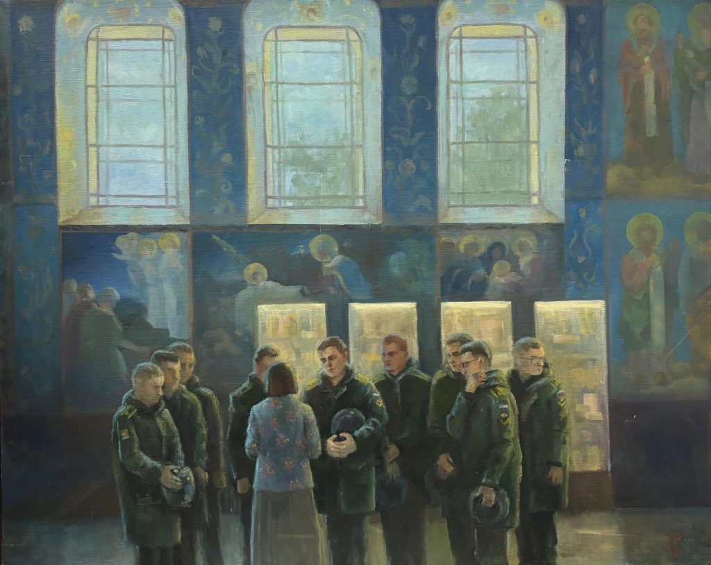 Выставка "Образ защитника Отечества в произведениях молодых художников": живопись