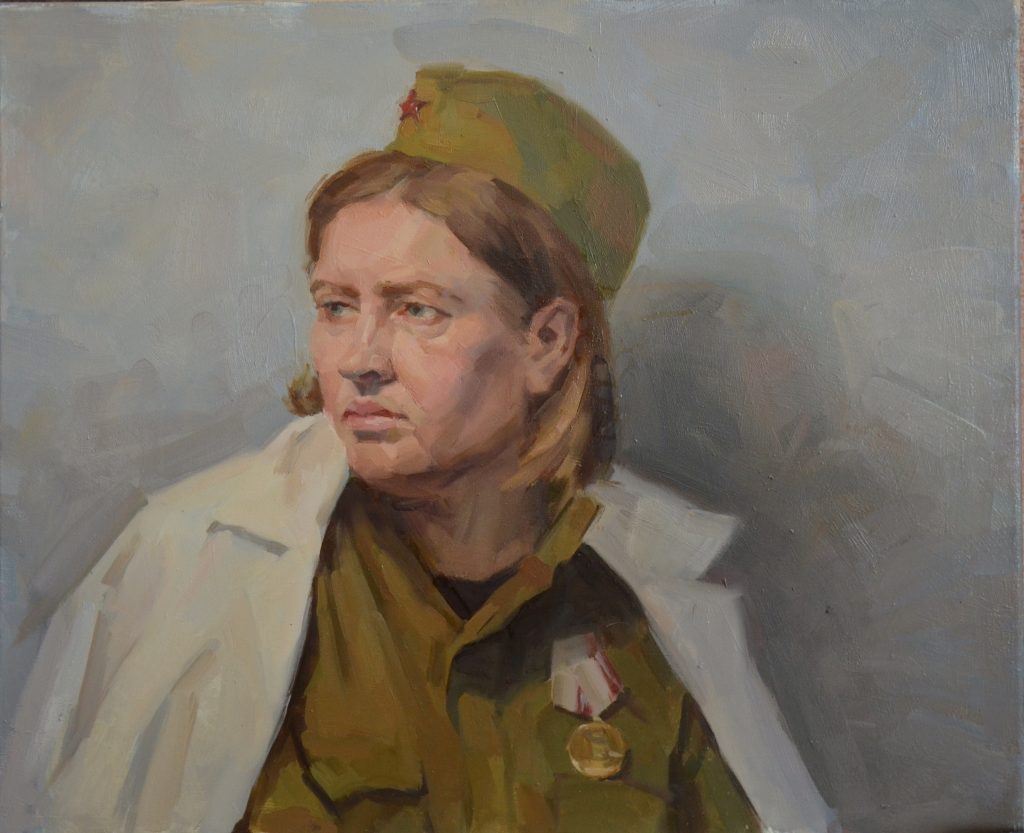 Выставка "Образ защитника Отечества в произведениях молодых художников": живопись