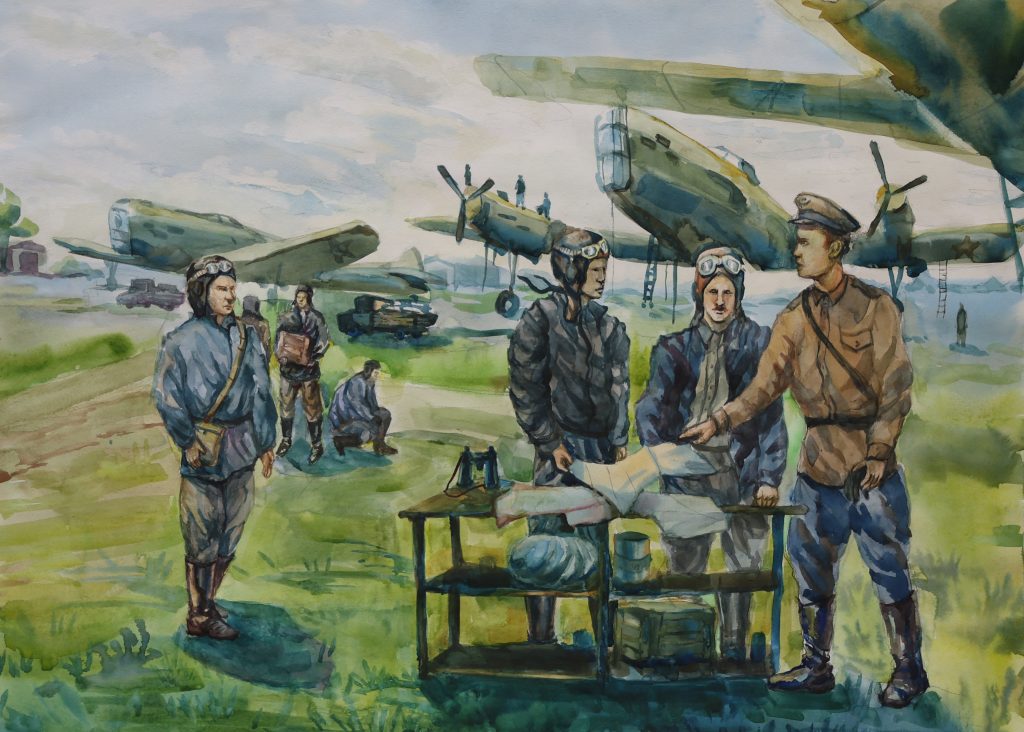 Выставка "Образ защитника Отечества в произведениях молодых художников": живопись