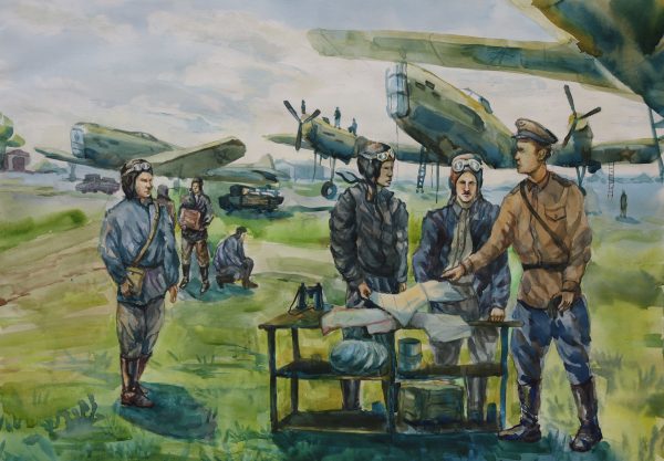 Выставка "Образ защитника Отечества в произведениях молодых художников": живопись