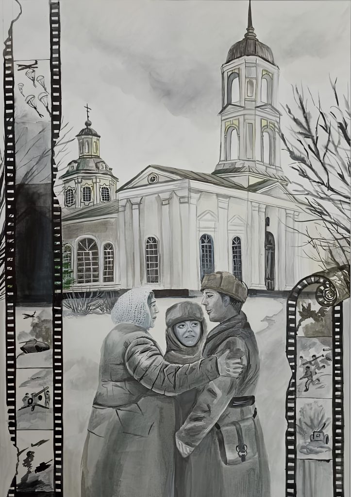 Выставка "Образ защитника Отечества в произведениях молодых художников": графика