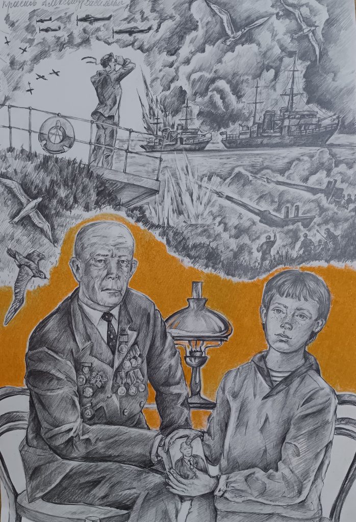 Выставка "Образ защитника Отечества в произведениях молодых художников": графика