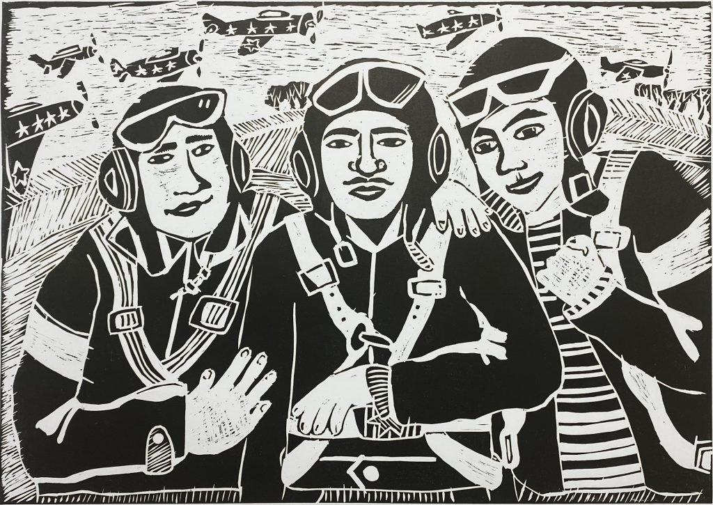 Выставка "Образ защитника Отечества в произведениях молодых художников": графика