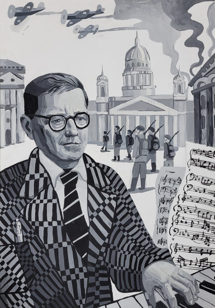 Выставка "Образ защитника Отечества в произведениях молодых художников": графика