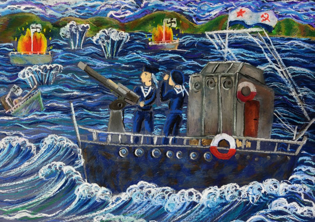 Выставка "Образ защитника Отечества в произведениях молодых художников": графика