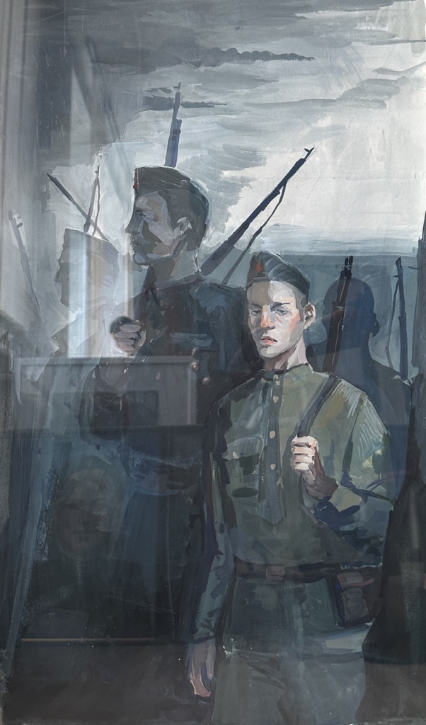 Выставка "Образ защитника Отечества в произведениях молодых художников": живопись