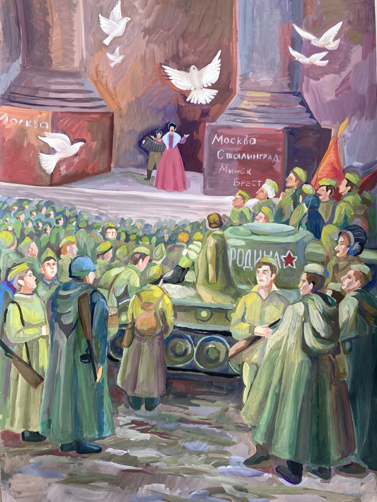 Выставка "Образ защитника Отечества в произведениях молодых художников": живопись