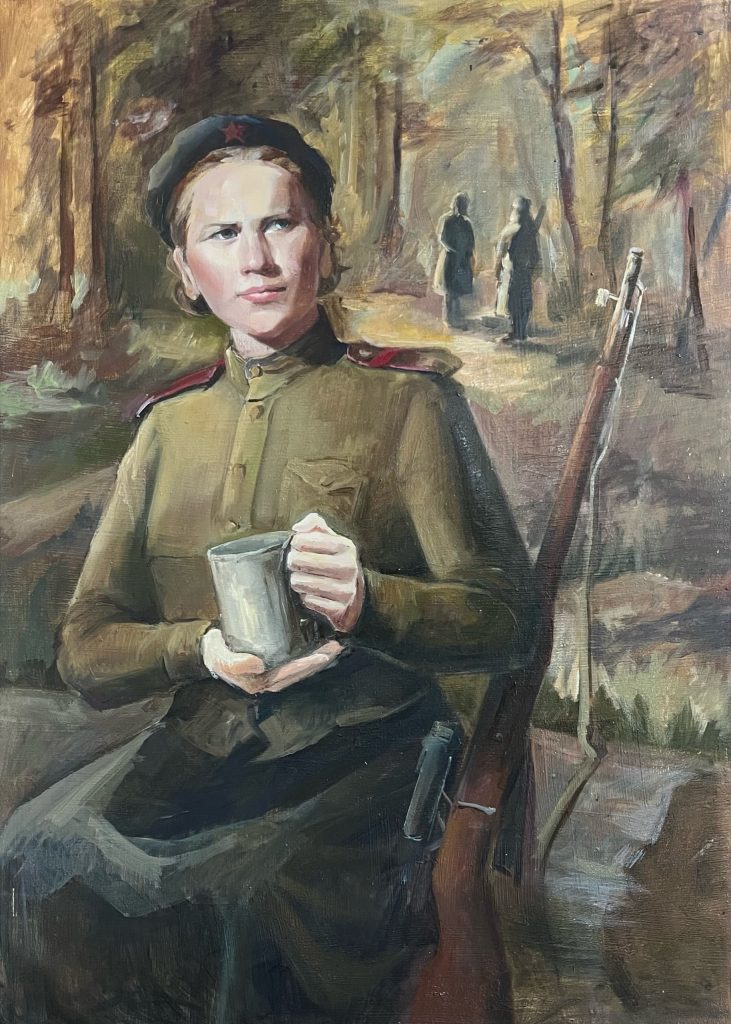 Выставка "Образ защитника Отечества в произведениях молодых художников": живопись