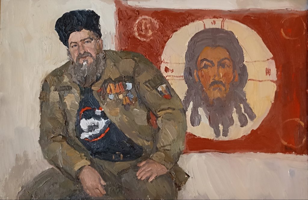 Выставка "Образ защитника Отечества в произведениях молодых художников": живопись