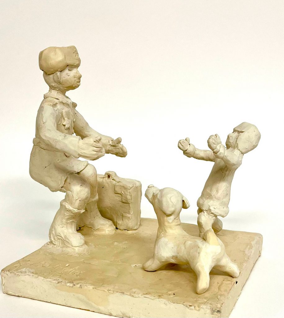 Выставка "Образ защитника Отечества в произведениях молодых художников": скульптура