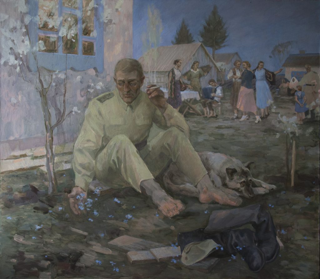 Выставка "Образ защитника Отечества в произведениях молодых художников": живопись