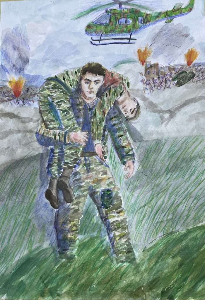 Выставка "Образ защитника Отечества в произведениях молодых художников": графика