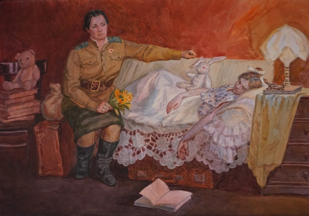 Выставка "Образ защитника Отечества в произведениях молодых художников": живопись