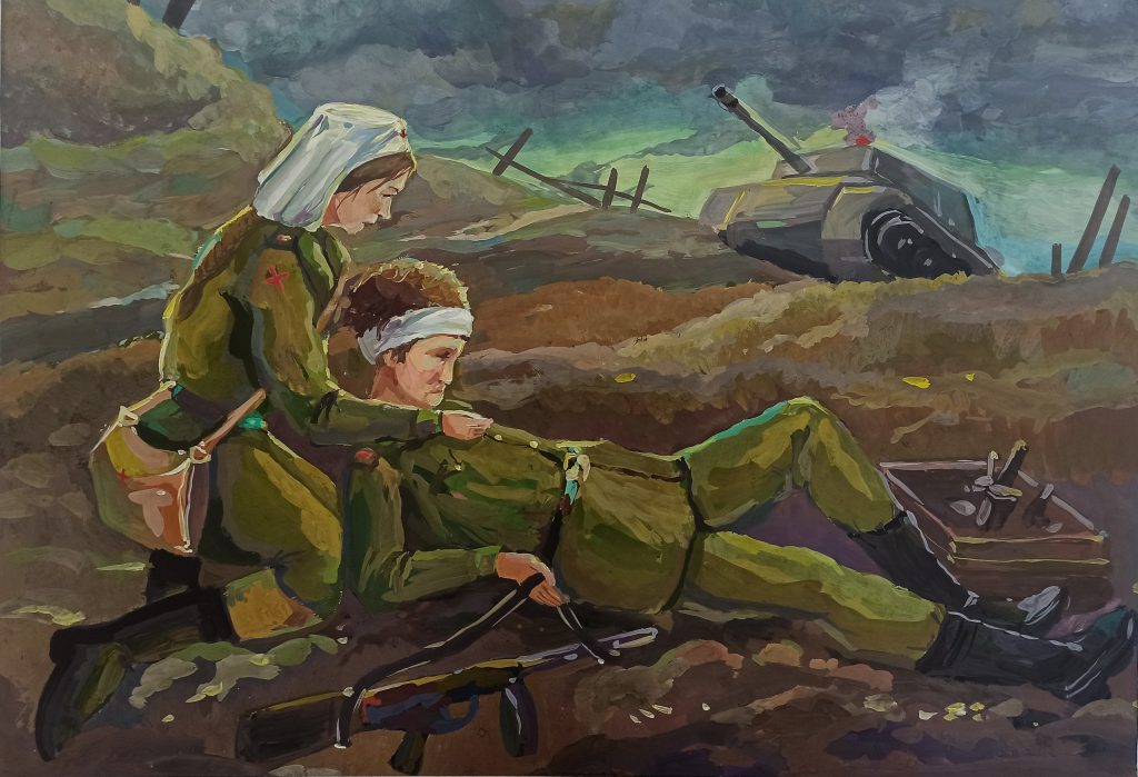Выставка "Образ защитника Отечества в произведениях молодых художников": живопись
