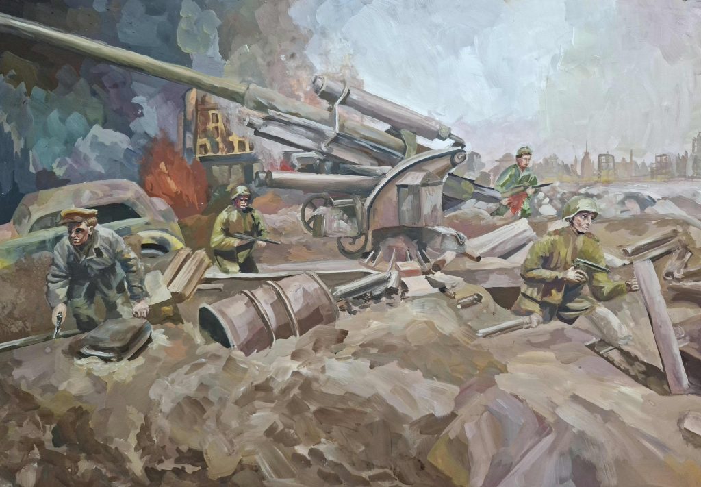 Выставка "Образ защитника Отечества в произведениях молодых художников": живопись