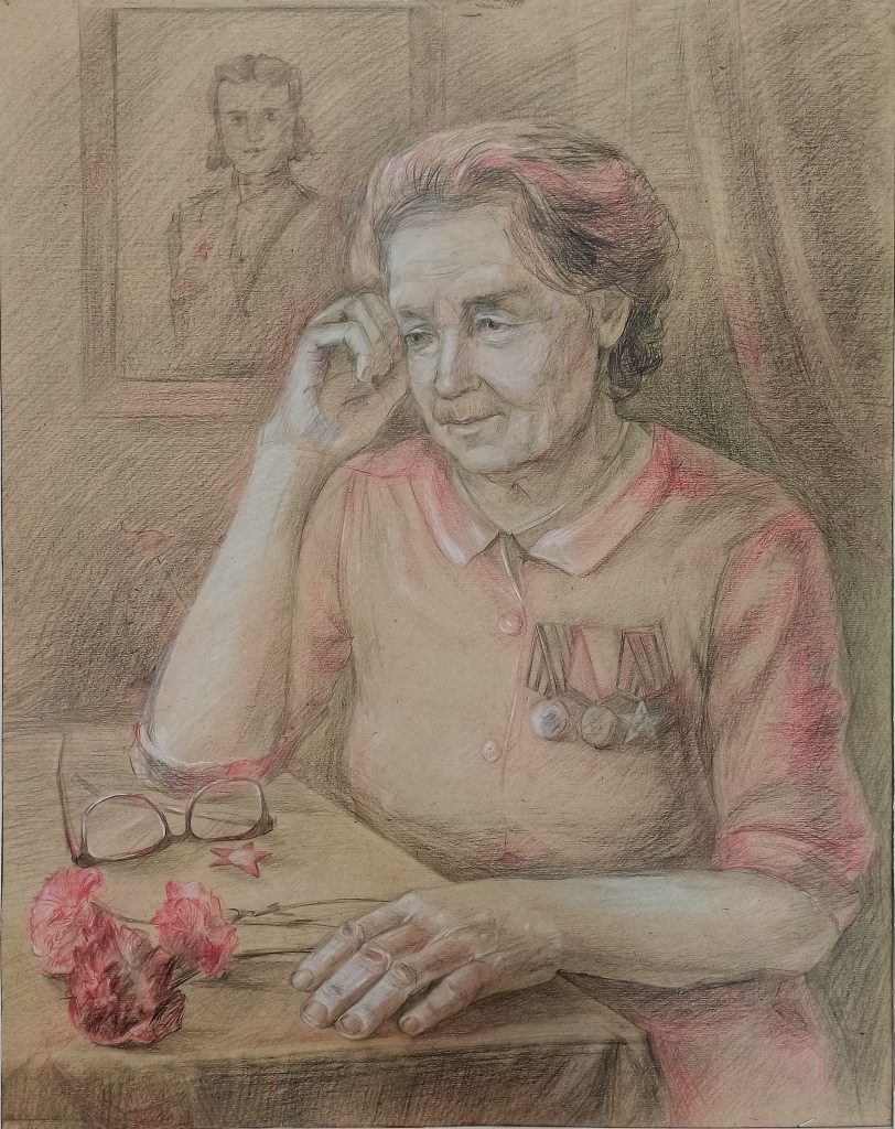 Выставка "Образ защитника Отечества в произведениях молодых художников": графика