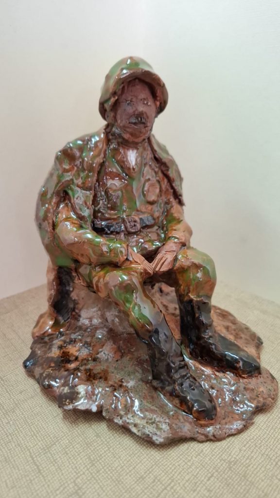 Выставка "Образ защитника Отечества в произведениях молодых художников": скульптура