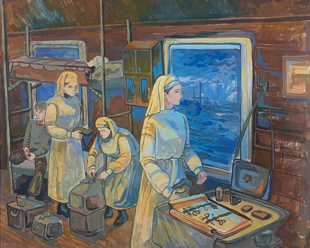 Выставка "Образ защитника Отечества в произведениях молодых художников": живопись