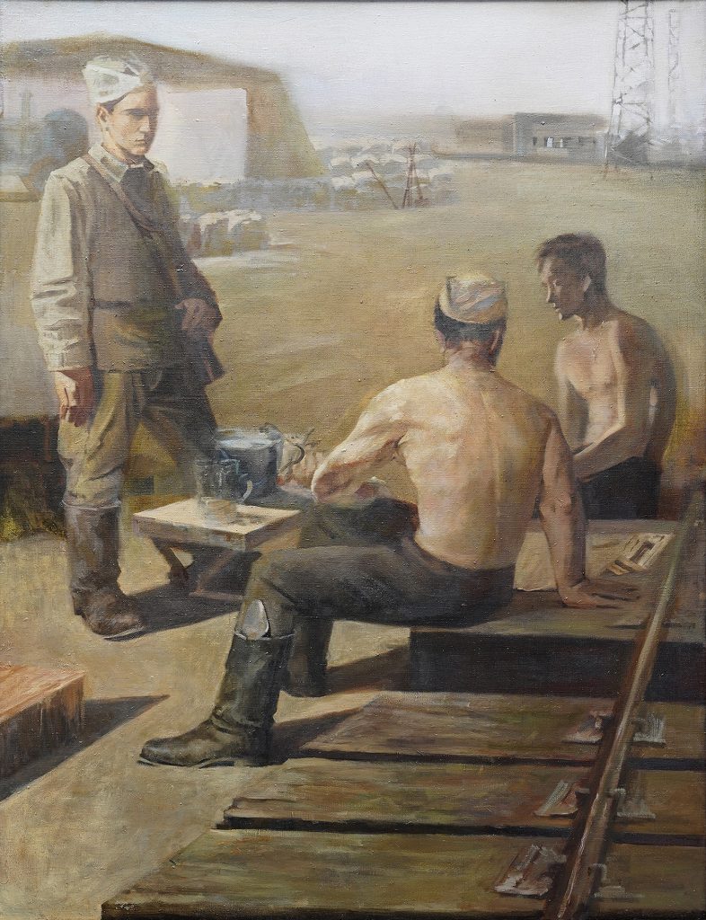 Выставка "Образ защитника Отечества в произведениях молодых художников": живопись